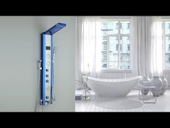 शॉवर पैनल स्टेनलेस स्टील निर्माण H150xW22cm बहु-रंग