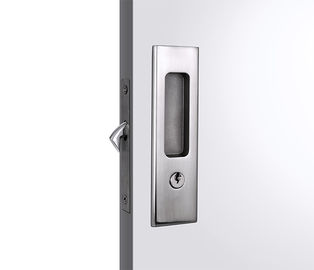चाबी के साथ साटन निकेल धातु स्लाइडिंग दरवाजा ताला, 35 - 70 मिमी दरवाजा मोटाई
