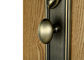 लक्जरी पीतल दरवाजा हैंडल अमेरिकी मानक सिलेंडर जस्ता मिश्र धातु